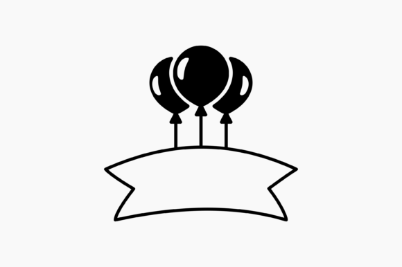 Balloons Ribbon Banner