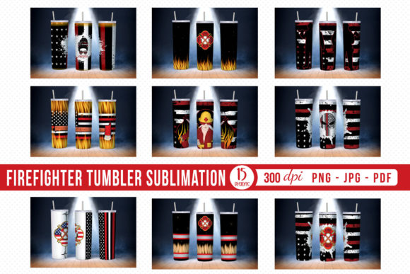 Firefighter Tumbler Sublimation Bundle
