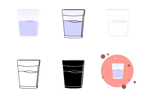 Glass Cup Bundle Icon - 3