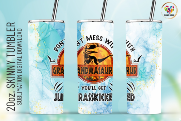 Grandmasaurus 20oz Tumbler Wrap