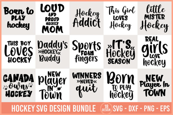 Hockey Svg Design Bundle