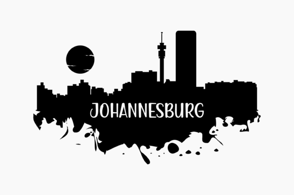 Johannesburg Skyline Silhouette