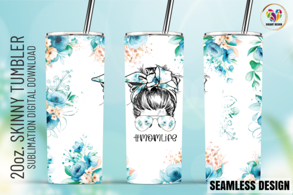 Mom Life Massy Bun 20oz Tumbler Wrap