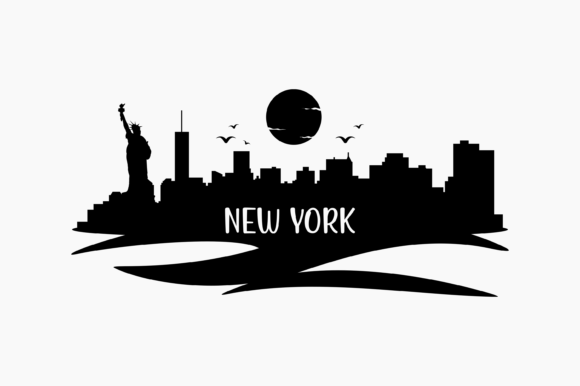 New York Skyline Silhouette