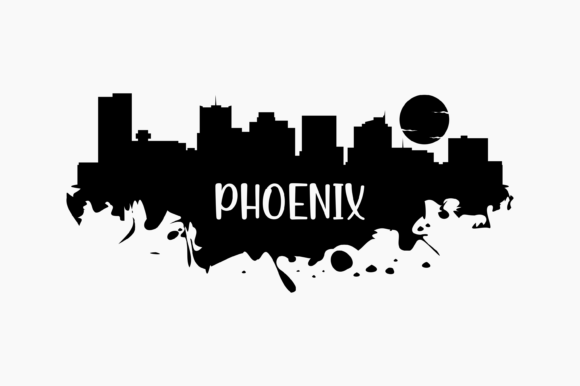 Phoenix Skyline Silhouette