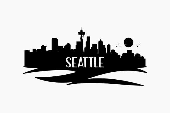 Seattle Skyline Silhouette