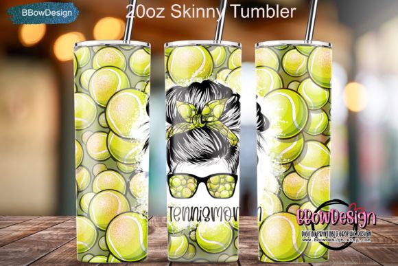 Tennis Mom Life 20oz Skinny Tumbler