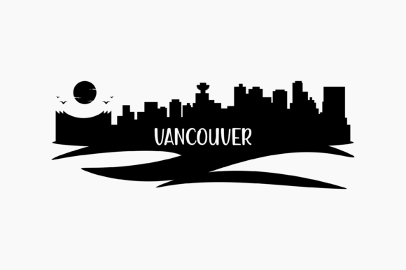 Vancouver Skyline Silhouette